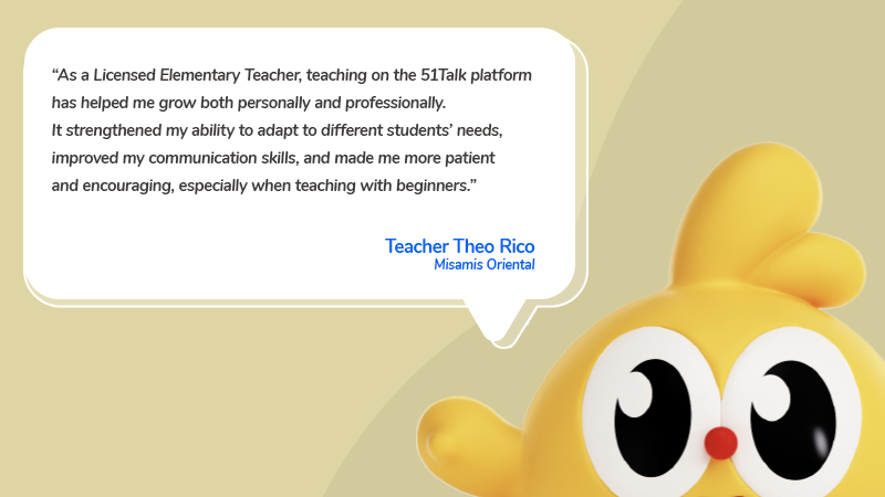 Teacher testimonial